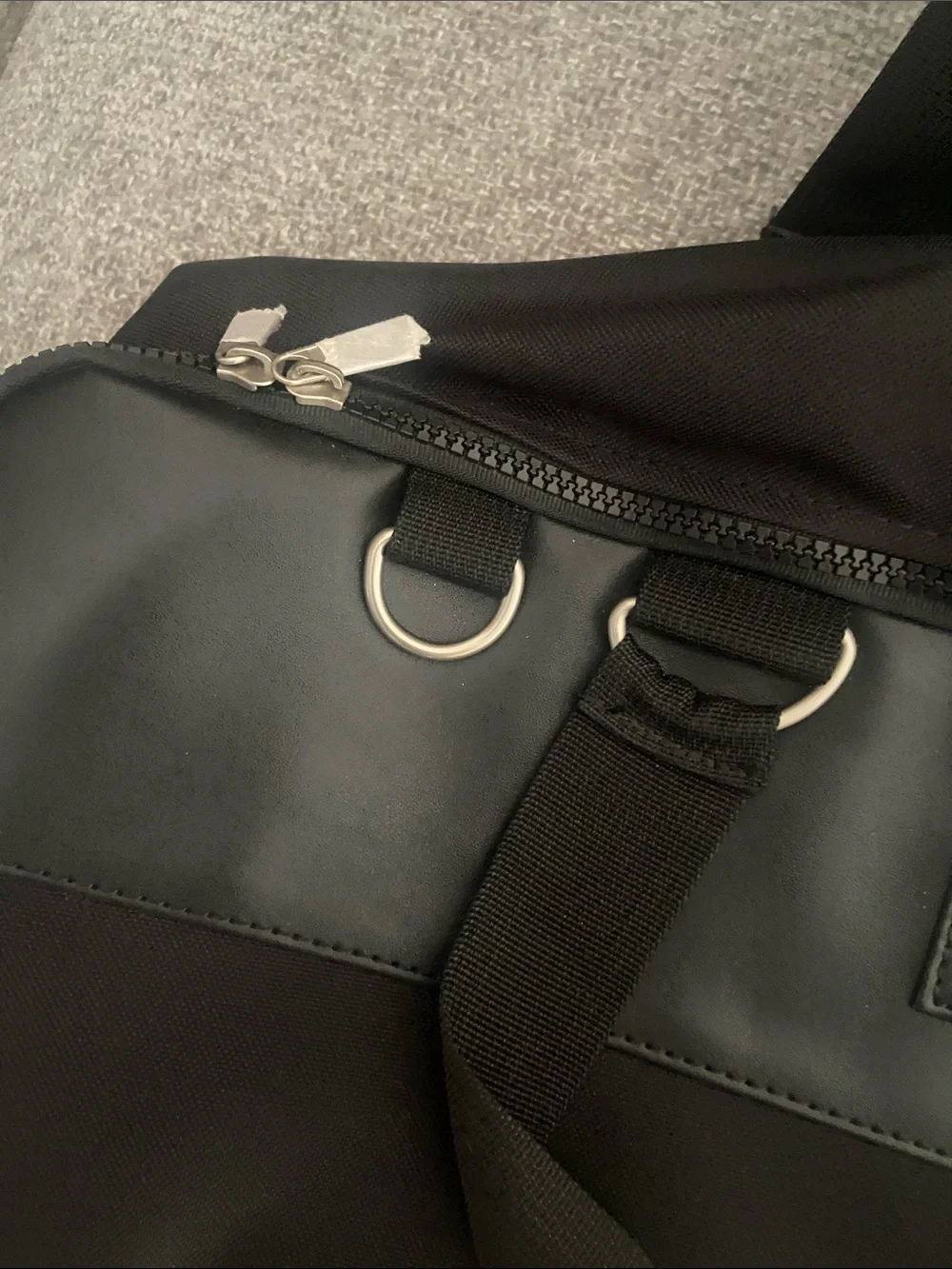 Harley-Davidson Black Two-Tone Duffel Bag